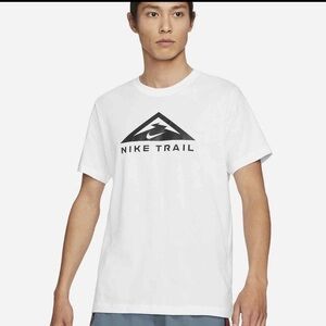 Nike Trail Dri-Fit Men's Running Shirt Short Sleeve White ACG Small S